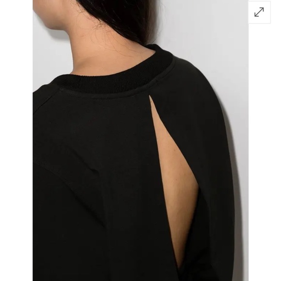 Varley Weston stretch cotton sweatshirt in black - Picture 4 of 9